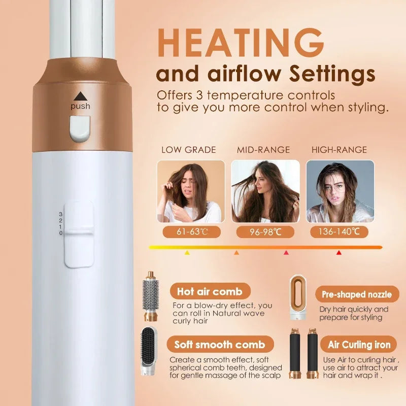 5-in-1 Hair Dryer & Styling Brush
